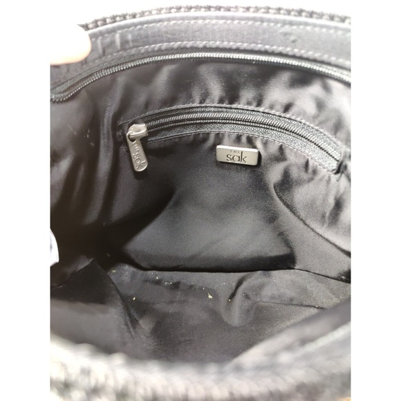 The Sak Black Crochet Shoulder Bag Original Sustainable Indio - Picture 9 of 14